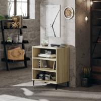Dressoir 57x35x70 cm bewerkt hout sonoma eikenkleurig