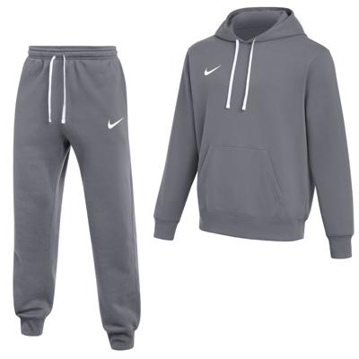 Nike Park 26 Fleece Pullover Hoodie Joggingpak Donkergrijs Wit