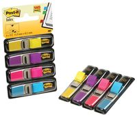 Post-it Index Smal, 4 x 35 tabs, geel, paars, roze en helderblauw - thumbnail