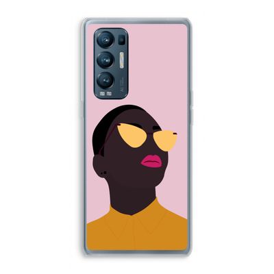 Yellow glasses: Oppo Find X3 Neo Transparant Hoesje