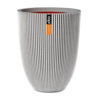 CAPI EUROPE Vaas elegant lg groove d34h46 ivoor