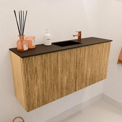 Toiletmeubel Mondiaz Joya | 90 cm | Meubelkleur Oak | Faye wastafel Urban Midden | 1 kraangat Toiletmeubel Mondiaz Joya | 90 cm | Meubelkleur Oak | Faye wastafel Urban Midden | 1 kraangat