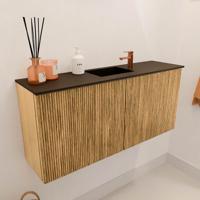 Toiletmeubel Mondiaz Joya | 90 cm | Meubelkleur Oak | Faye wastafel Urban Midden | 1 kraangat Toiletmeubel Mondiaz Joya | 90 cm | Meubelkleur Oak | Faye wastafel Urban Midden | 1 kraangat