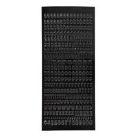 Creativ Company Stickers, kleine letters, klein, vel 10x23 cm, zwart, 1 vel