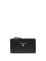 Michael Kors porte-cartes en cuir grainé - Noir