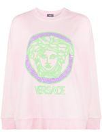 Versace chemise Medusa en coton à effet usé - Rose - thumbnail