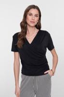 Geisha T-shirt Crossed 62031-60 T-shirt Korte Mouw 999 Black