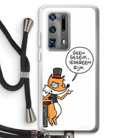 Geen Gezeik: Huawei P40 Pro Plus Transparant Hoesje met koord