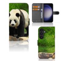 Samsung Galaxy S24 | Telefoonhoesje | Met pasjeshouder | Panda