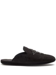 Dolce & Gabbana slippers Young Pope à broderies - Noir