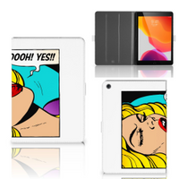 iPad 10.2 2019 | iPad 10.2 2020 | 10.2 2021 Tablet Hoes met standaard Popart Oh Yes