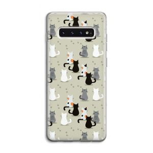 Katten: Samsung Galaxy S10 4G Transparant Hoesje