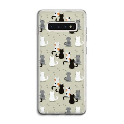 Katten: Samsung Galaxy S10 4G Transparant Hoesje