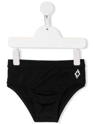 Marcelo Burlon County Of Milan Kids slip de bain à logo - Noir