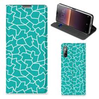 Sony Xperia L4 | Bookcase | Cracks Blue