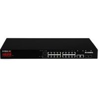 Edimax GS-5216PLC netwerk-switch Gigabit Ethernet (10/100/1000) Power over Ethernet (PoE) Zwart