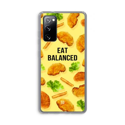 Eat Balanced: Samsung Galaxy S20 FE / S20 FE 5G Transparant Hoesje