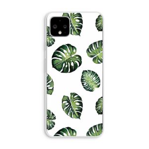 Tropische bladeren: Pixel 4 XL Transparant Hoesje