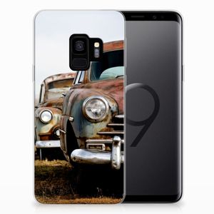 Samsung Galaxy S9 Siliconen Hoesje met foto Vintage Auto