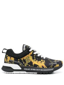 Versace Jeans Couture baskets à motif baroque - Noir