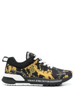 Versace Jeans Couture baskets à motif baroque - Noir - thumbnail