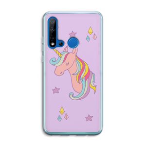 Roze eenhoorn: Huawei P20 Lite (2019) Transparant Hoesje
