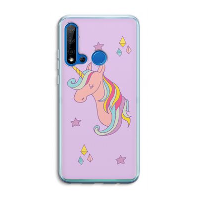 Roze eenhoorn: Huawei P20 Lite (2019) Transparant Hoesje