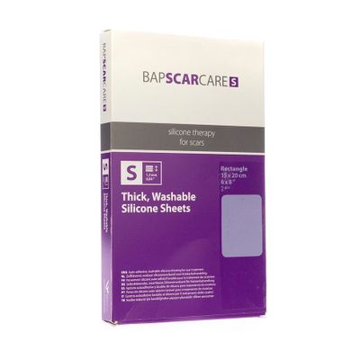 Bap Scar Care S Silicoonverb Adh 15x 20cm 2 Stuks