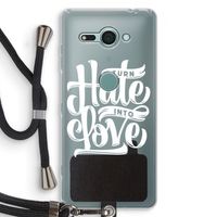 Turn hate into love: Sony Xperia XZ2 Compact Transparant Hoesje met koord