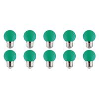 LED Lamp 10 Pack - Romba - Groen Gekleurd - E27 Fitting - 1W