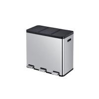 Pedaalemmer eko essential recycler 3x20liter rvs