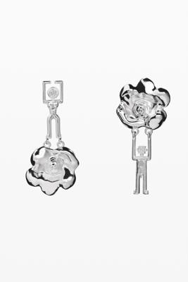 Asymmetrische oorbellen - BLACK - U