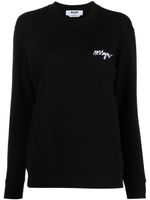 MSGM sweat à logo brodé - Noir - thumbnail