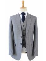 Maatpak Voor Heren | 3-delig Pak | Grijs | Kamgaren Wol | Lichtgewicht & Ademend | Peaky Blinders
