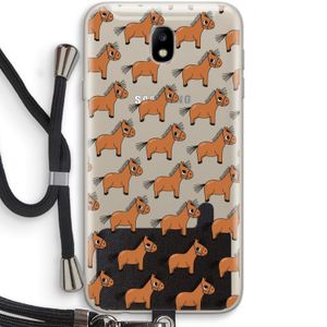 Pony: Samsung Galaxy J7 (2017) Transparant Hoesje met koord