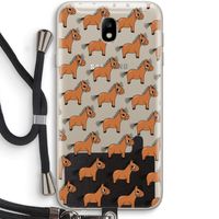 Pony: Samsung Galaxy J7 (2017) Transparant Hoesje met koord