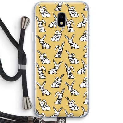 Haas: Samsung Galaxy J3 (2017) Transparant Hoesje met koord