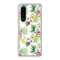 Gele kuif: Sony Xperia 5 III Transparant Hoesje