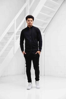 Malelions Logo Zip Trainingspak Heren Zwart - Maat M - Kleur: Zwart | Soccerfanshop
