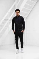 Malelions Logo Zip Trainingspak Heren Zwart - Maat L - Kleur: Zwart | Soccerfanshop