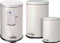 Excellent Houseware Pedaalemmer Set 20L & 5L Cream