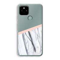 A touch of peach: Google Pixel 5 Transparant Hoesje