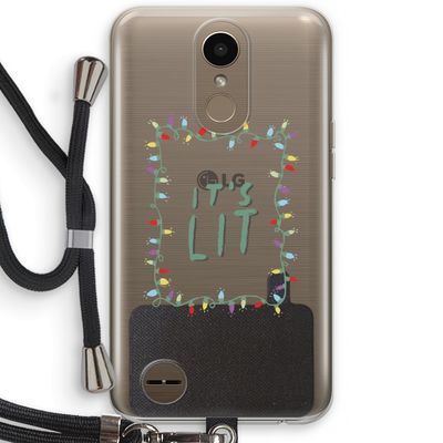 It's Lit: LG K10 (2017) Transparant Hoesje met koord