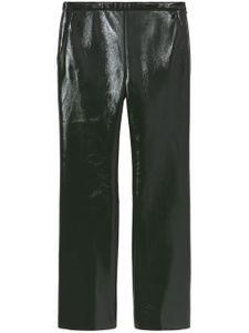 Proenza Schouler White Label pantalon en vinyle à coupe courte - Noir