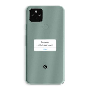 Reminder: Google Pixel 5a 5G Transparant Hoesje