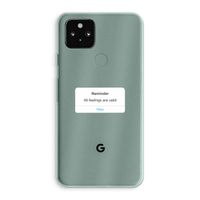Reminder: Google Pixel 5a 5G Transparant Hoesje