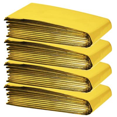 Benson Nooddeken goud/zilver - 4x - 130 x 210 cm - reddingsdeken - isolatiedeken - onderkoeling deke