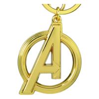 Marvel Metal Keychain Avengers Classic A Logo Gold Colored - thumbnail