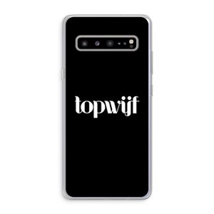 Topwijf Zwart: Samsung Galaxy S10 5G Transparant Hoesje