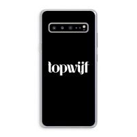 Topwijf Zwart: Samsung Galaxy S10 5G Transparant Hoesje